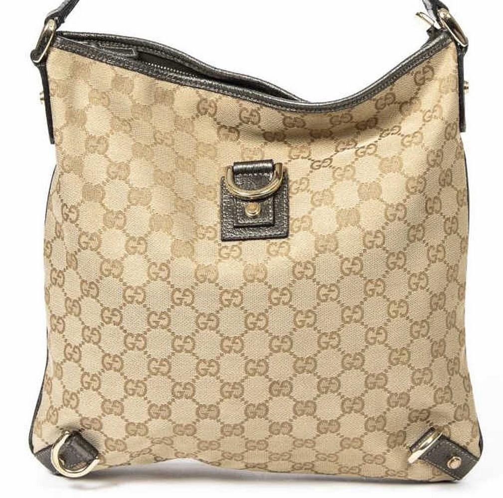 GUCCI 'ABBEY D-RING' MONOGRAM CANVAS CROSSBODY BAG (1 of 8)