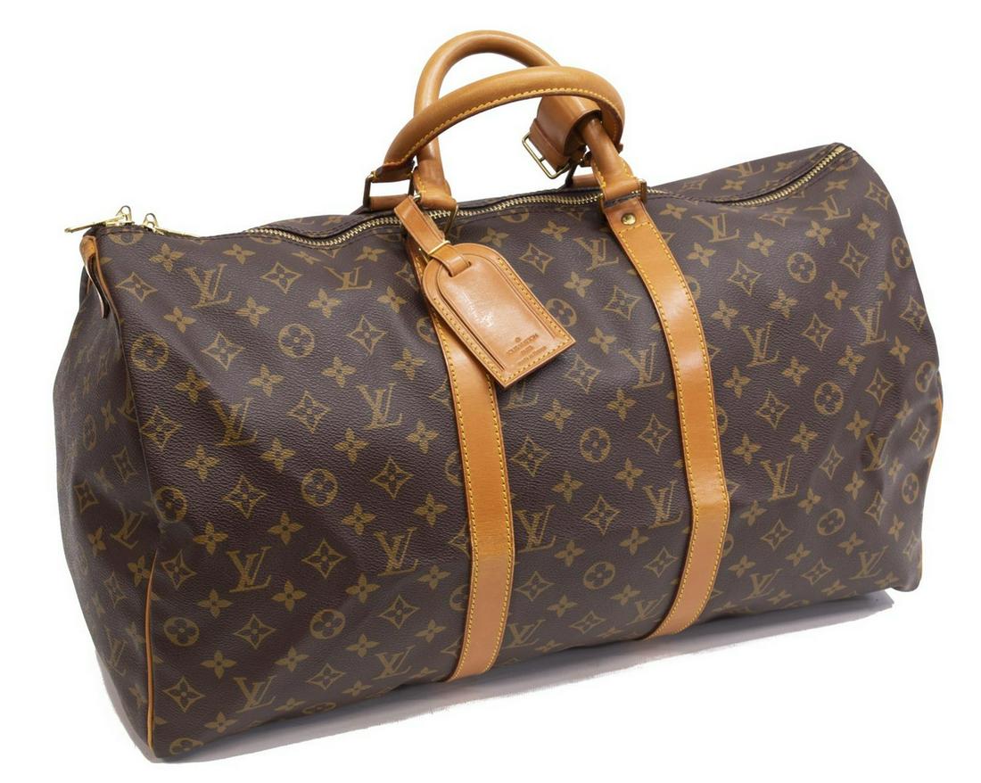 LOUIS VUITTON 'KEEPALL 50' MONOGRAM DUFFLE BAG (1 of 4)