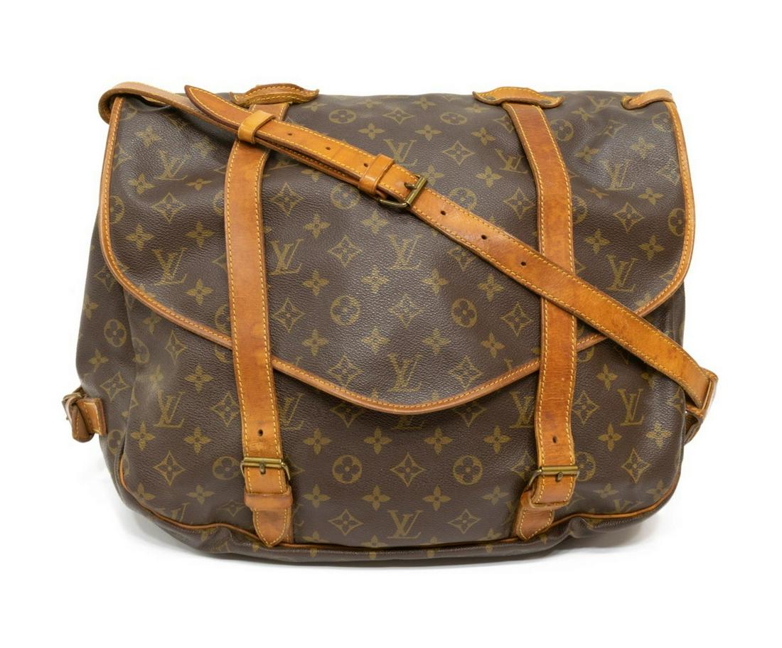 LOUIS VUITTON 'SAUMUR' MONOGRAM CROSSBODY BAG (1 of 6)