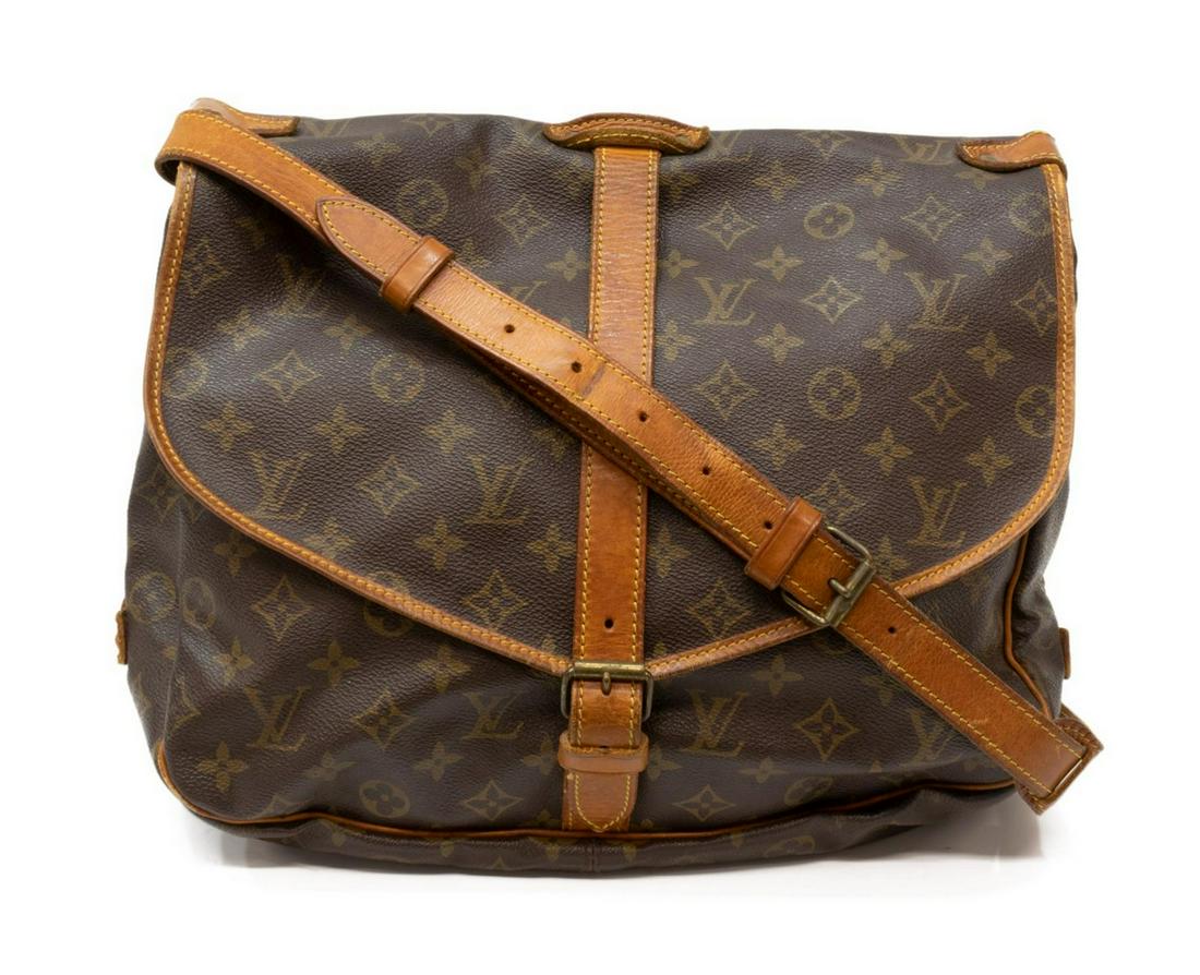 LOUIS VUITTON 'SAUMUR' MONOGRAM CROSSBODY BAG (1 of 5)