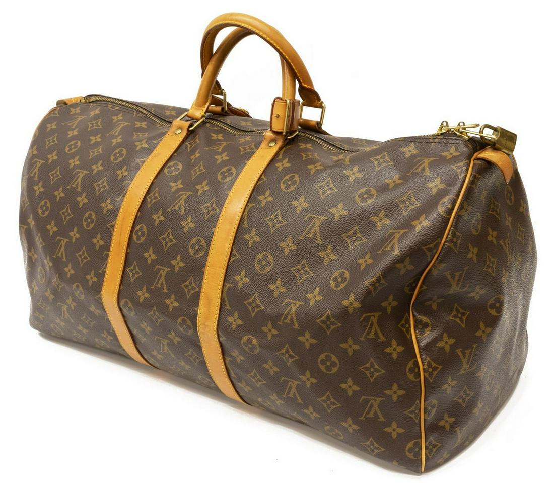 LOUIS VUITTON 'KEEPALL 55' MONOGRAM CANVAS DUFFLE (1 of 4)