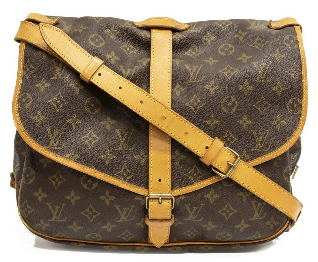 LOUIS VUITTON 'SAUMUR 30' MONOGRAM CROSSBODY BAG (1 of 4)