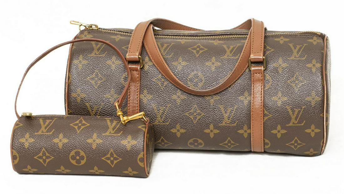 (2) LOUIS VUITTON 'PAPILLON 30' HANDBAG & POUCH (1 of 4)