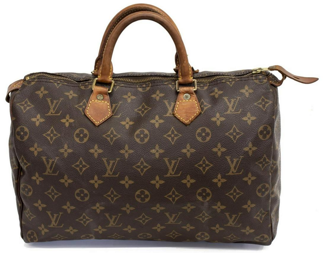 LOUIS VUITTON 'SPEEDY 35' MONOGRAM CANVAS HANDBAG (1 of 4)