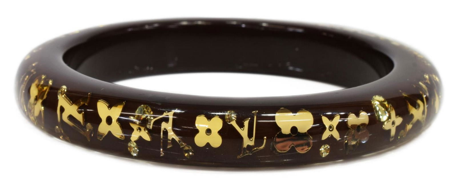 LOUIS VUITTON INCLUSION RESIN BANGLE BRACELET (1 of 3)