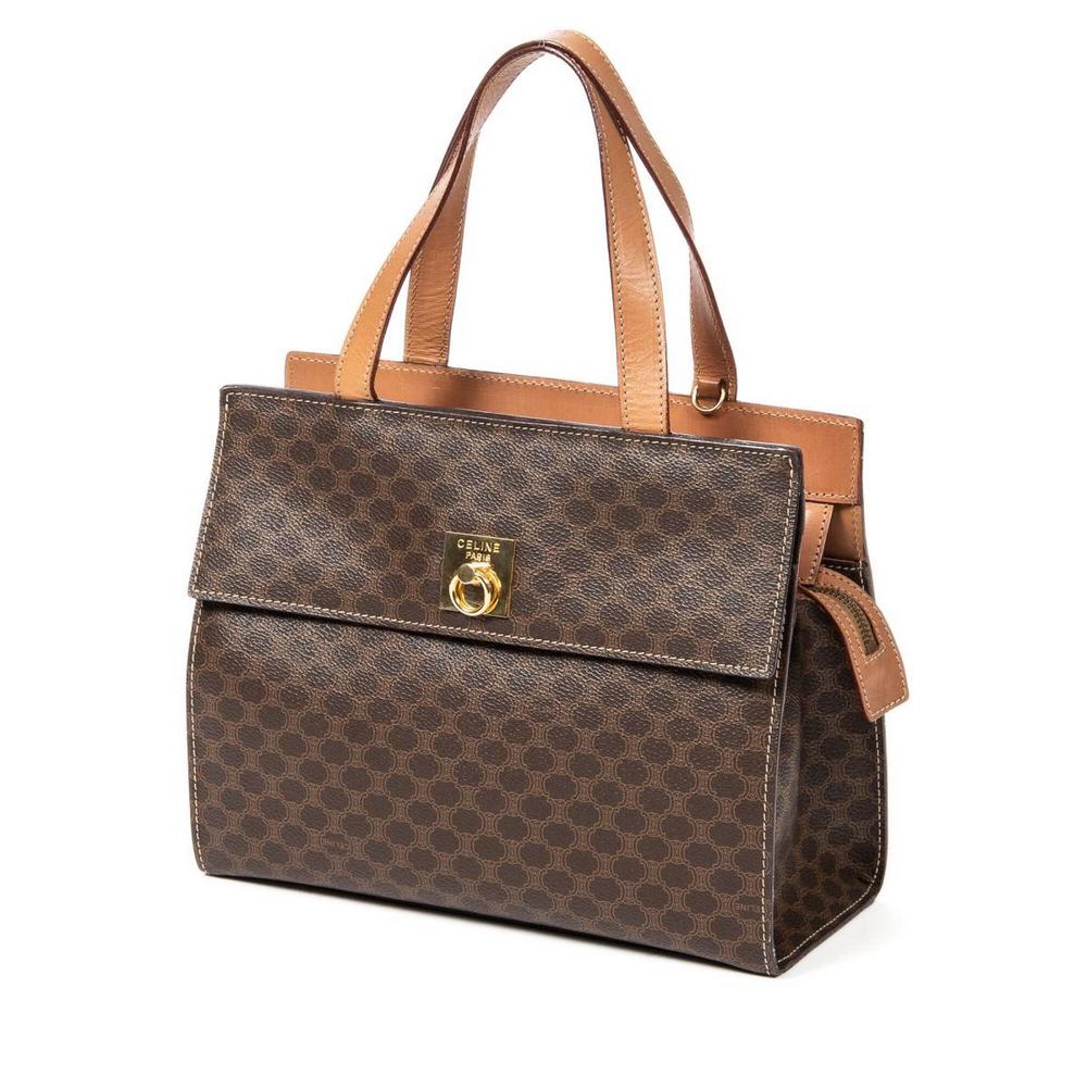 CELINE MACADAM COATED CANVAS SMALL TOTE BAG (1 of 7)