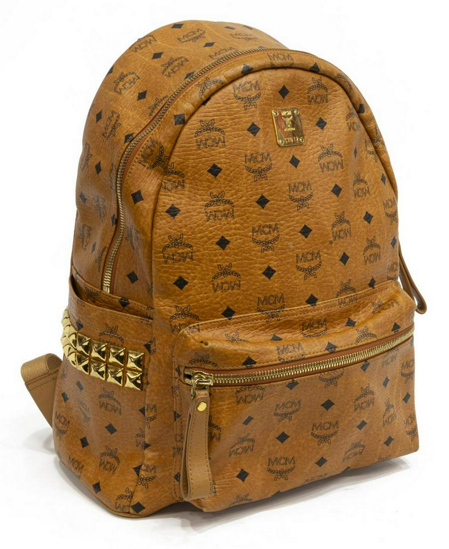 MCM 'STARK BACKPACK' COGNAC VISETOS BACKPACK (1 of 5)
