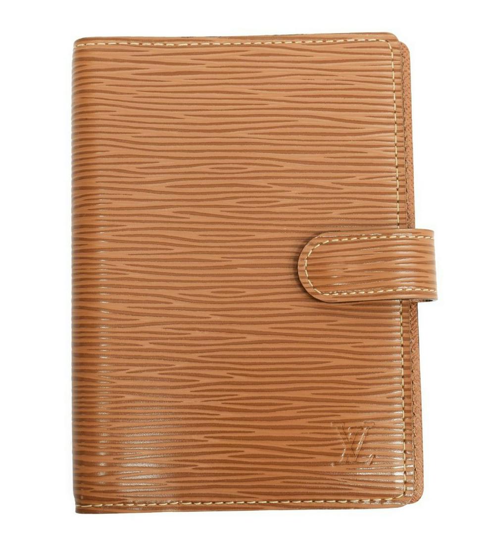 LOUIS VUITTON TAN EPI LEATHER AGENDA COVER (1 of 3)