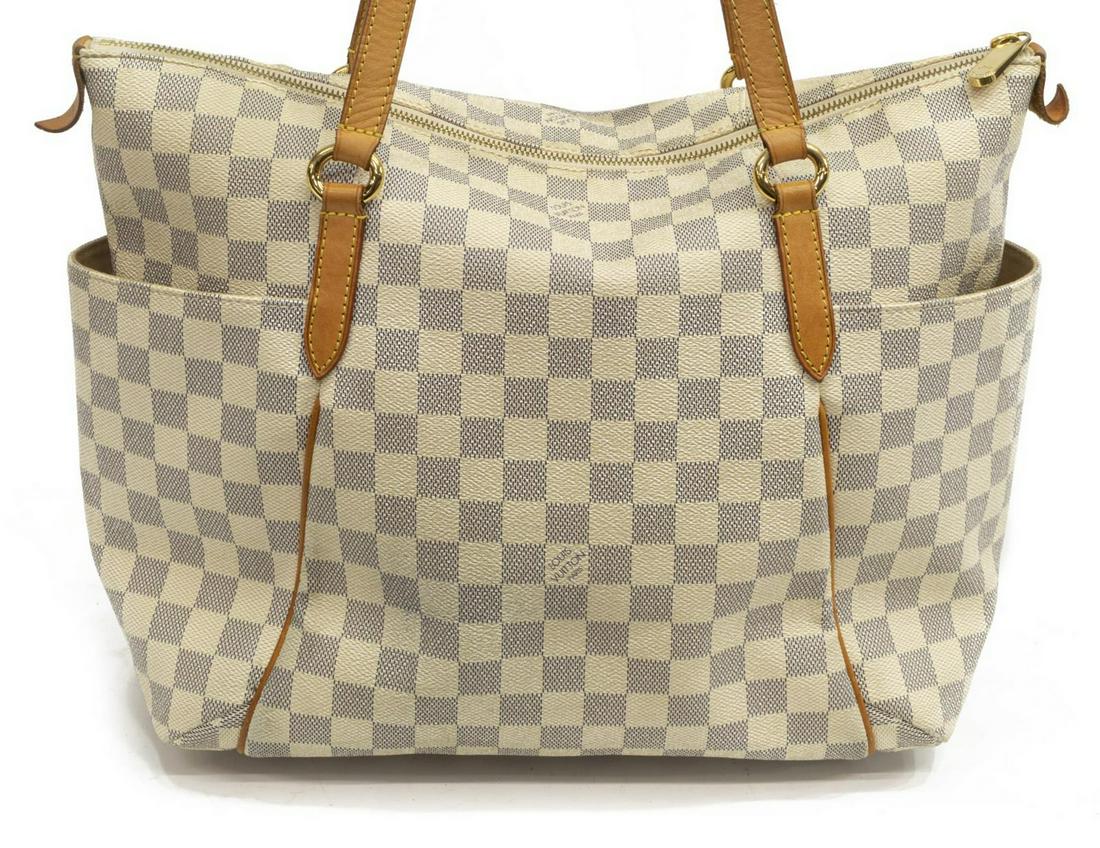 LOUIS VUITTON 'TOTALLY' DAMIER AZUR SHOULDER BAG (1 of 5)