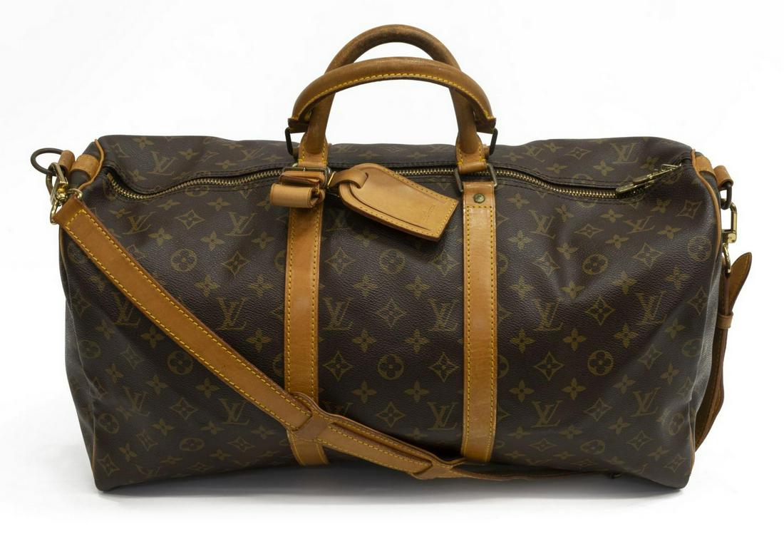 LOUIS VUITTON 'KEEPALL' BANDOULIERE DUFFLE BAG (1 of 4)