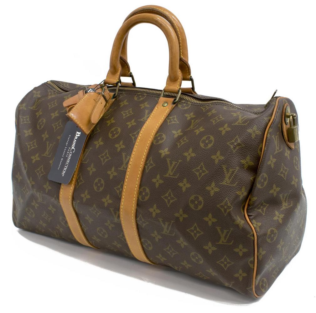 LOUIS VUITTON 'KEEPALL' MONOGRAM CANVAS DUFFLE BAG (1 of 4)