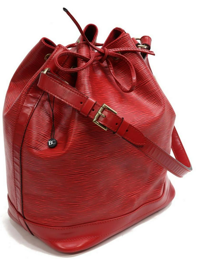 LOUIS VUITTON 'NOE GM' RED EPI LEATHER BUCKET BAG (1 of 4)