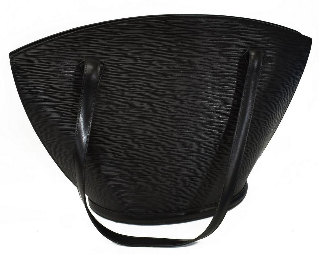 LOUIS VUITTON 'ST JACQUES' BLACK EPI SHOULDER BAG (1 of 5)