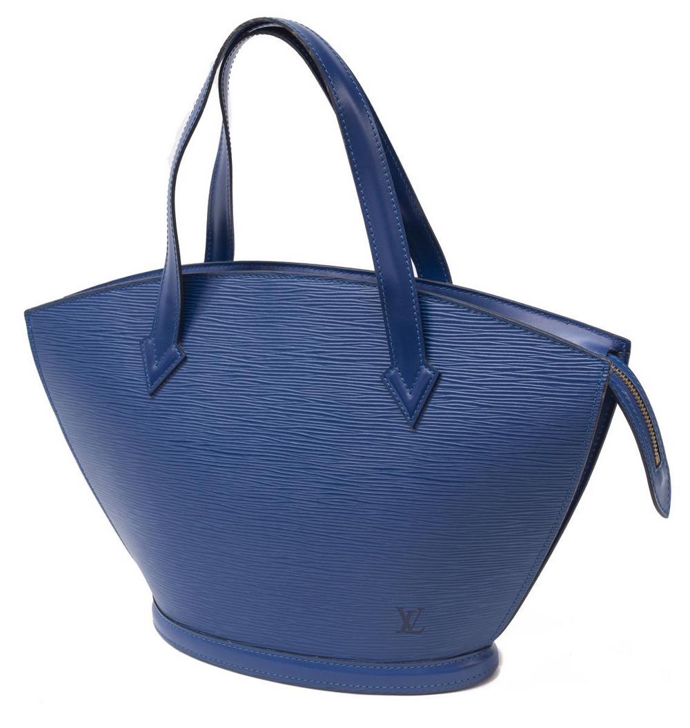 LOUIS VUITTON 'ST. JACQUES PM' BLUE EPI HANDBAG (1 of 4)