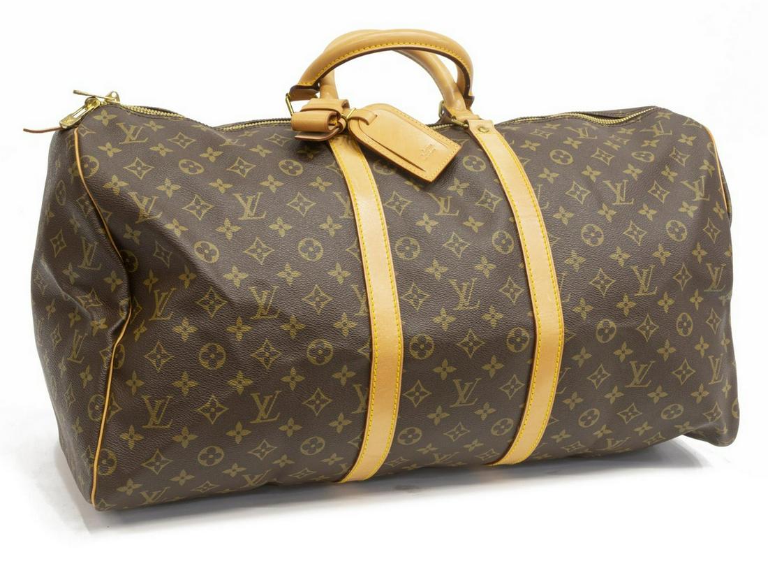 LOUIS VUITTON 'KEEPALL 55' MONOGRAM DUFFLE BAG (1 of 4)