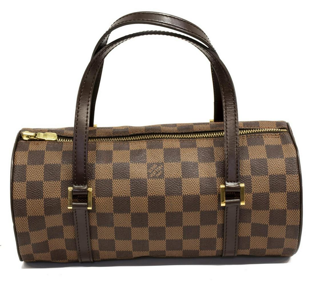 LOUIS VUITTON 'PAPILLON 26' DAMIER EBENE HANDBAG (1 of 4)