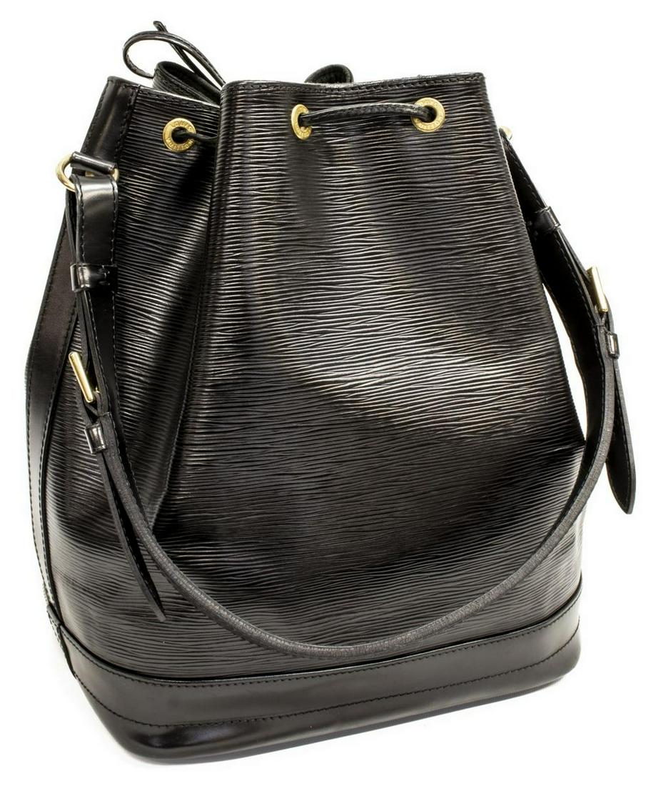 LOUIS VUITTON 'NOE GM' BLACK EPI BUCKET BAG (1 of 4)