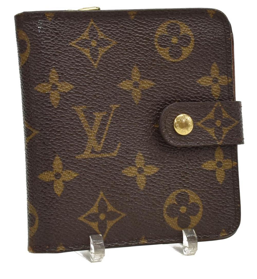 LOUIS VUITTON COMPACT ZIP MONOGRAM CANVAS WALLET (1 of 4)