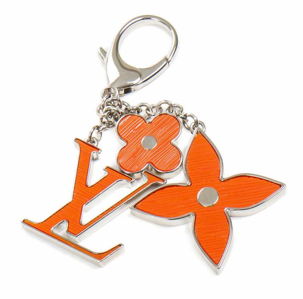 LOUIS VUITTON 'FLEUR D'EPI' KEYCHAIN BAG CHARM (1 of 2)