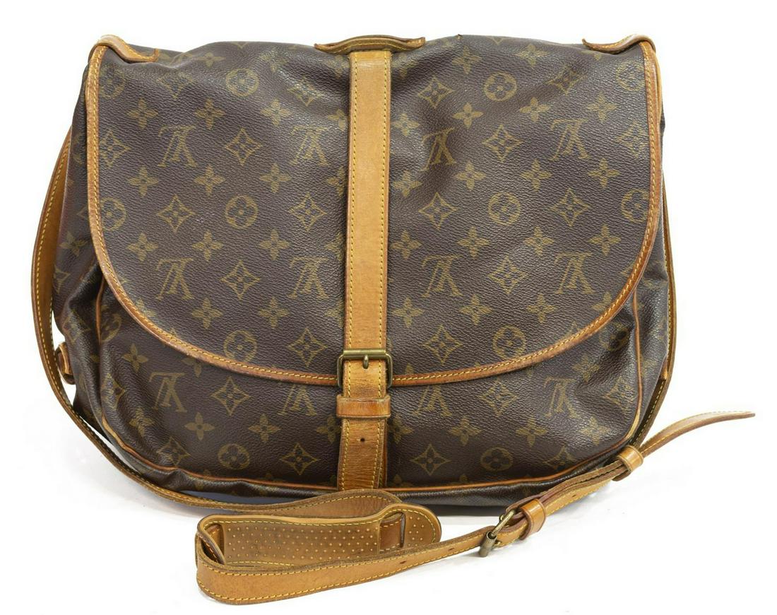 LOUIS VUITTON 'SAUMUR' MONOGRAM MESSENGER BAG (1 of 5)