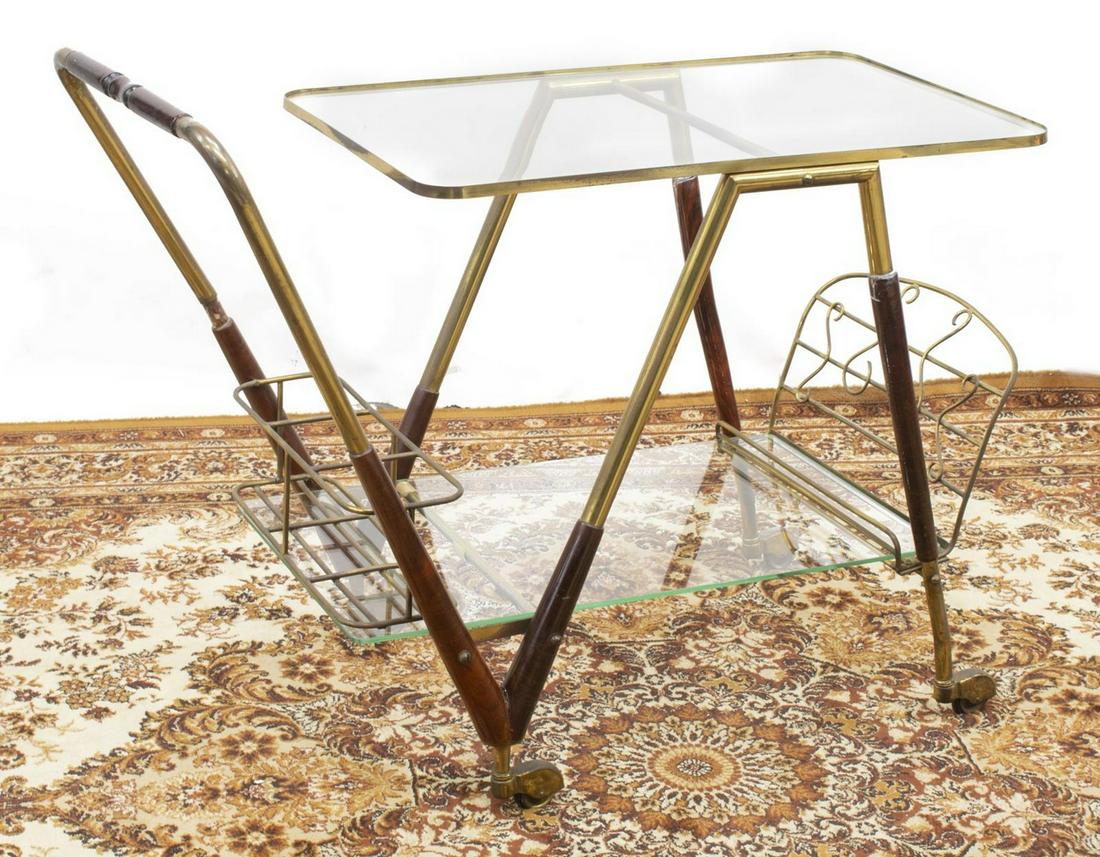ITALIAN MID-CENTURY MODERN BAR SERVICE CART (1 of 2)