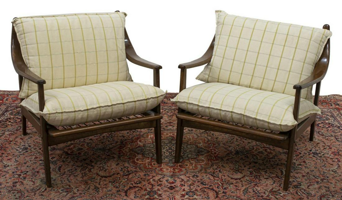 (2) DANISH MID-CENTURY MODERN LOUNGE CHAIRS (1 of 3)