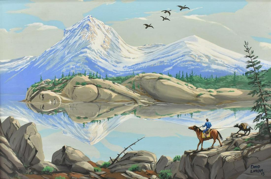 DAVID LARCOM (TX) FEMALE-FORM MOUNTAINSCAPE (1 of 4)