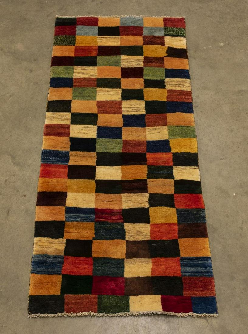 MODERN MULTI-COLOR AREA RUG, 3'4.5" x 8'0" (1 of 4)