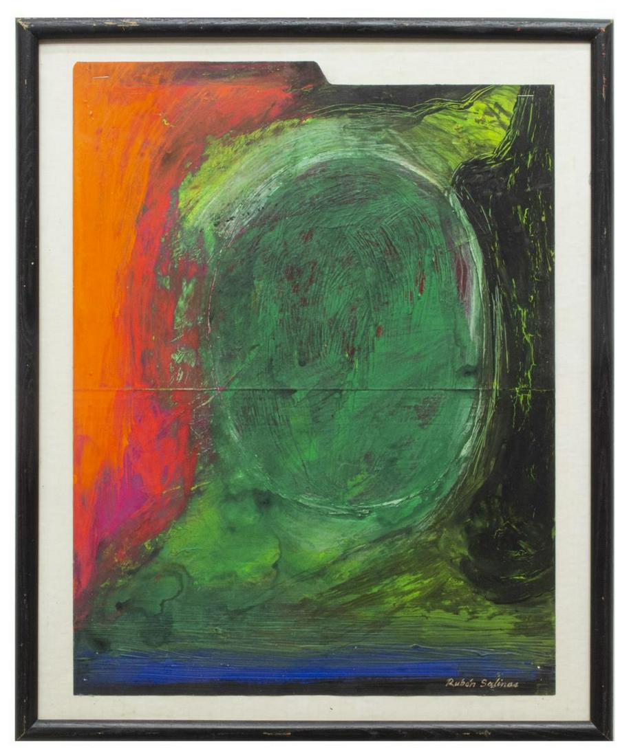 RUBEN SALINAS (B.1956) ABSTRACT GESTURE PAINTING (1 of 4)