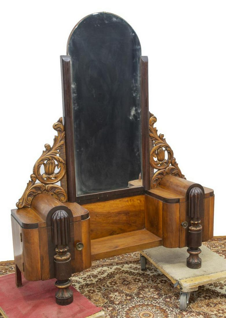 ITALIAN ART DECO MIRRORED VANITY DRESSING TABLE (1 of 4)