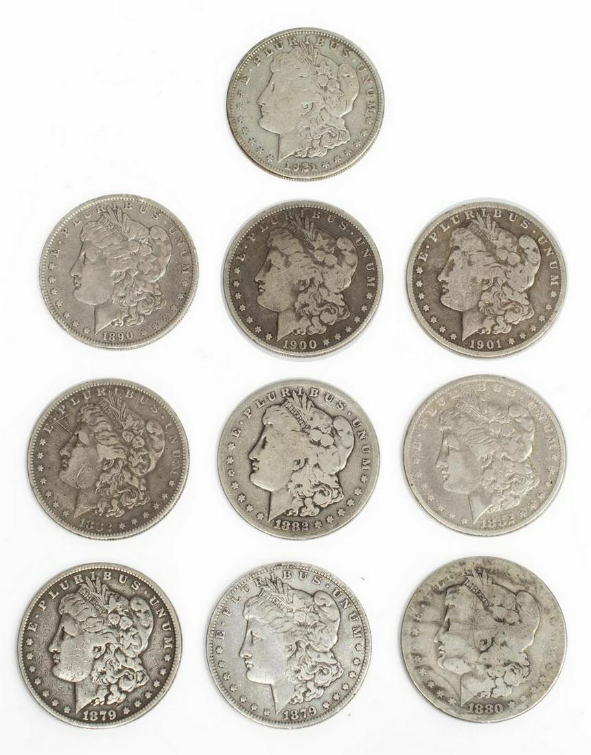 (10) U.S. MORGAN SILVER DOLLARS (1 of 2)