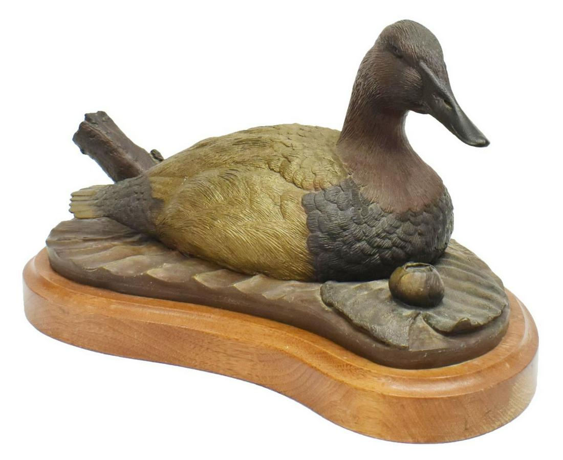 BRUCE KILLEN (1926-2012) BRONZE MALLARD ON WATER (1 of 4)