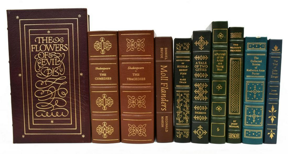 (10) LEATHER-BOUND BOOKS INCL. THE EASTON PRESS (1 of 3)