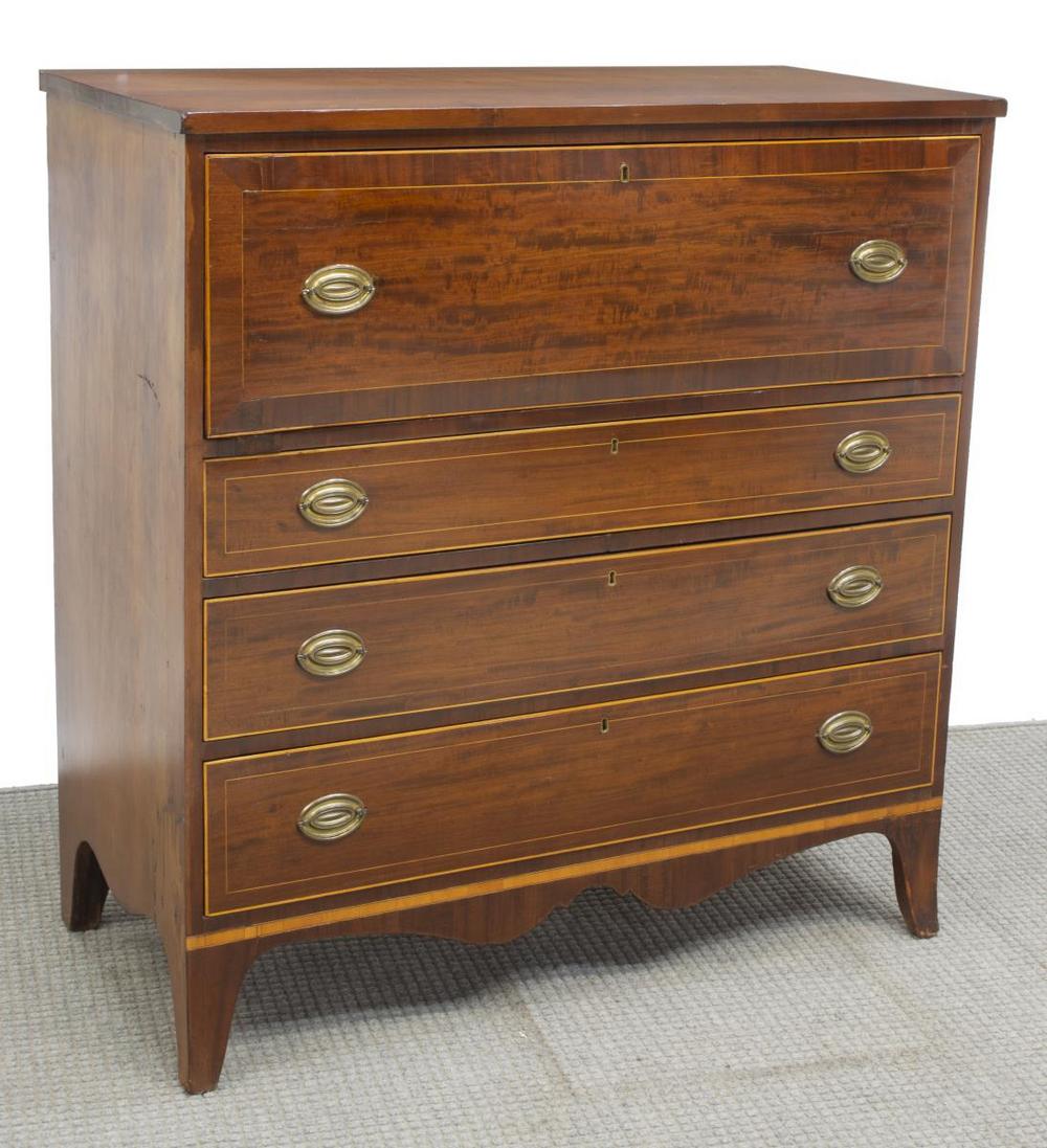 AMERICAN FEDERAL MAHOGANY BUTLER'S DESK (1 of 5)