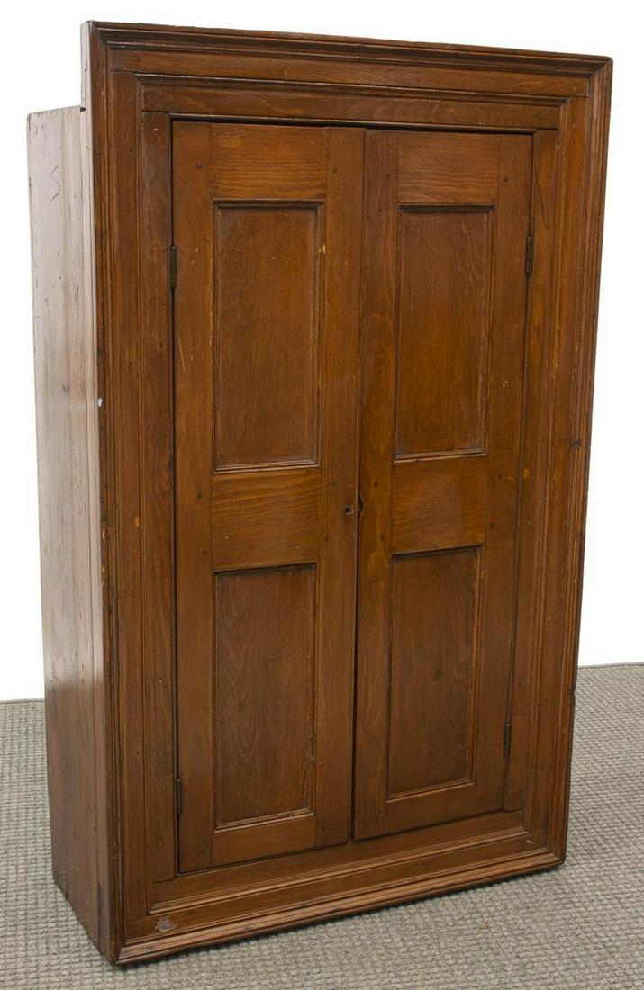 AMERICAN MIXED WOOD CUPBOARD CABINET (1 of 4)