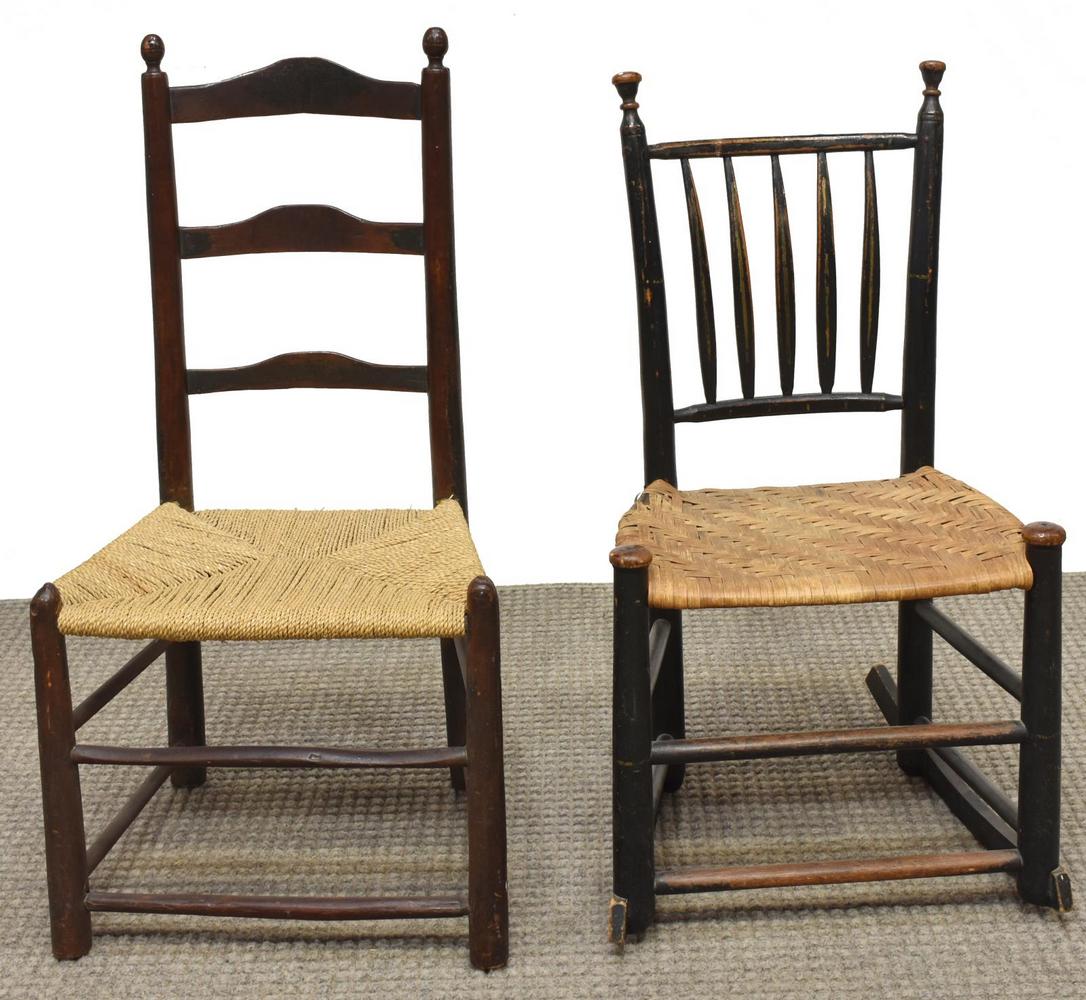 (2) AMERICAN CHILDREN'S SHAKER & ROCKING CHAIRS (1 of 2)