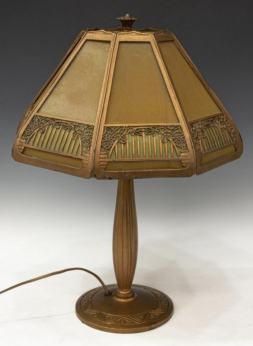 AMERICAN COPPER FINISH HAND-PAINTED TABLE LAMP (1 of 3)