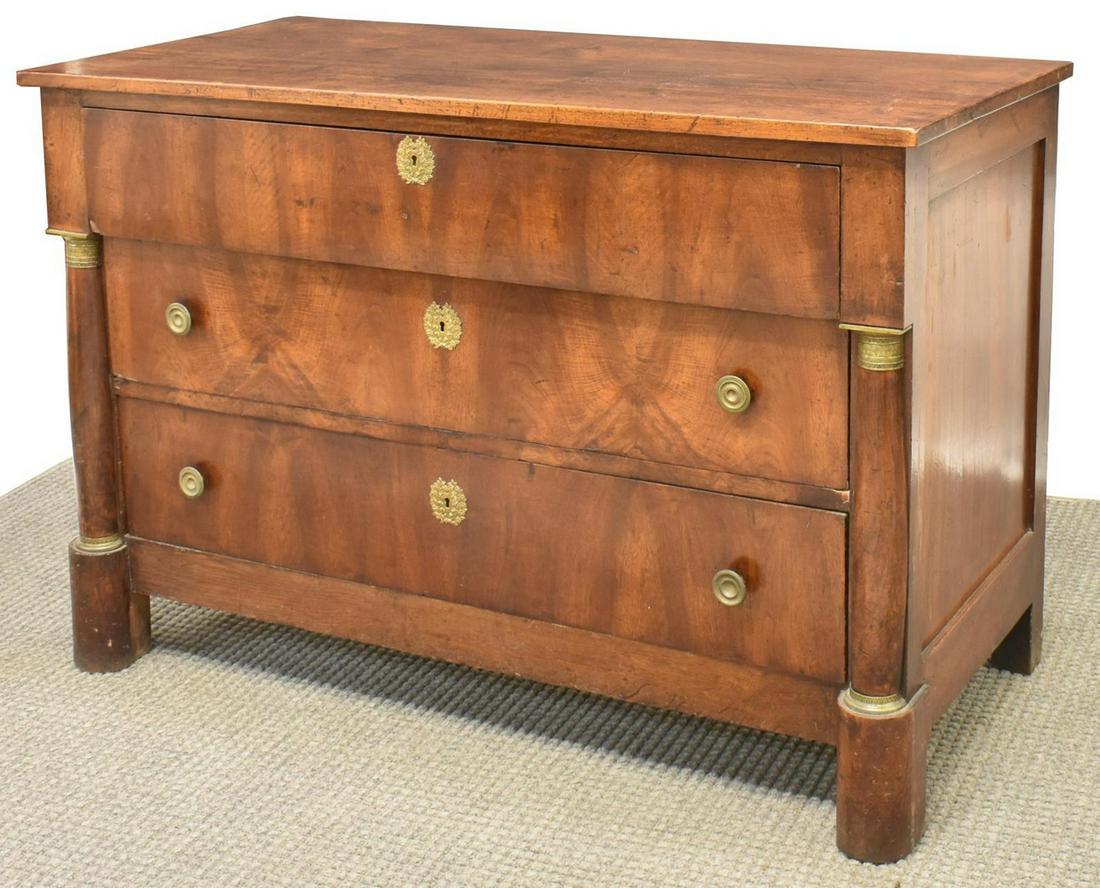 FRENCH EMPIRE STYLE THREE-DRAWER COMMODE (1 of 5)