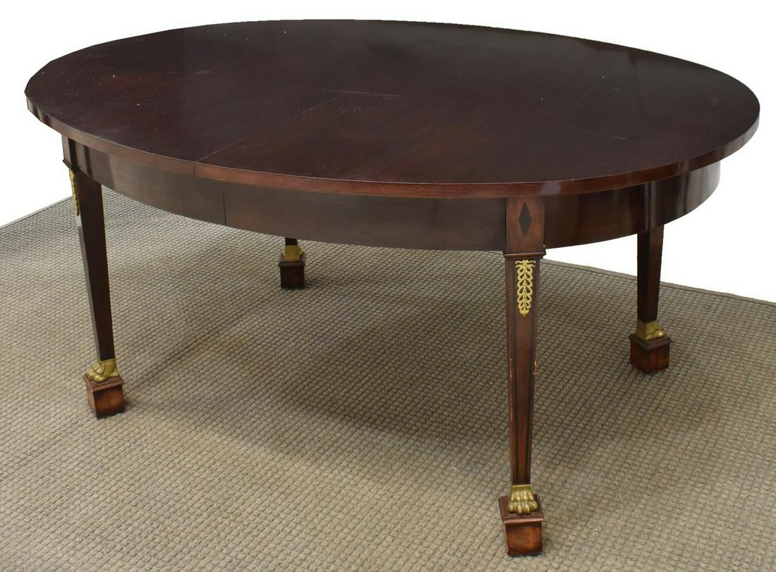 FRENCH EMPIRE STYLE MAHOGANY EXTENSION TABLE (1 of 4)