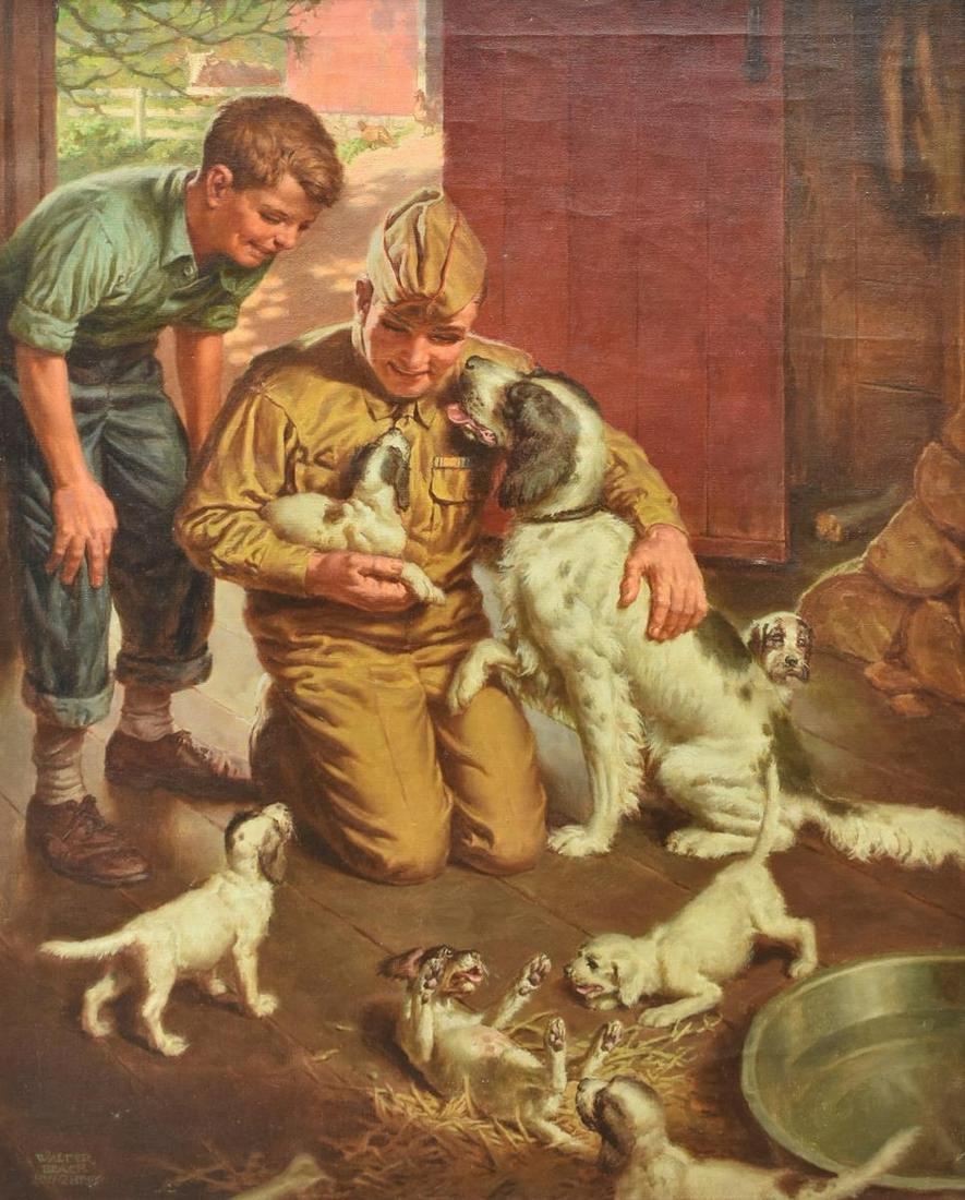 WALTER HUMPHREY (1892-1966) ILLUSTRATION PAINTING (1 of 4)