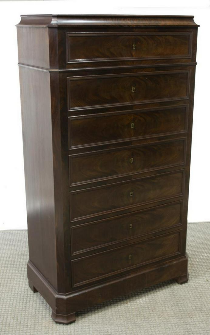 FRENCH LOUIS PHILIPPE MAHOGANY SECRETAIRE ABATTANT (1 of 4)