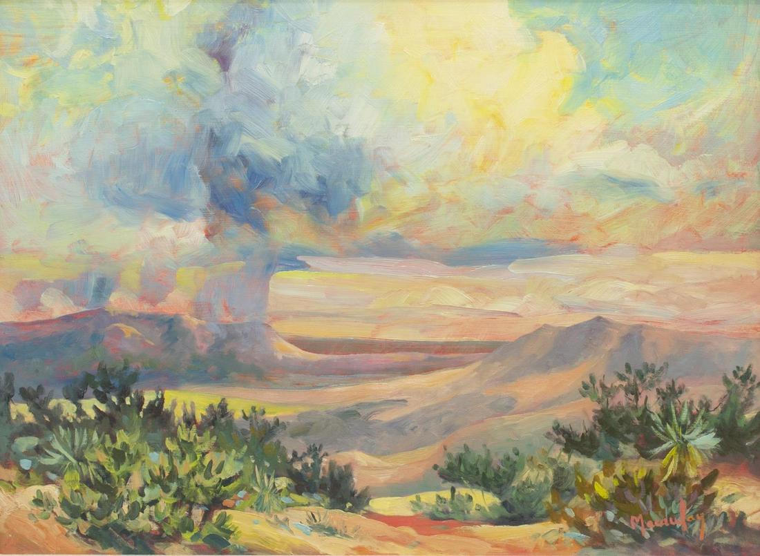 KATH MACAULAY PAINTING BUILDING STORM NOGAL CANYON (1 of 4)