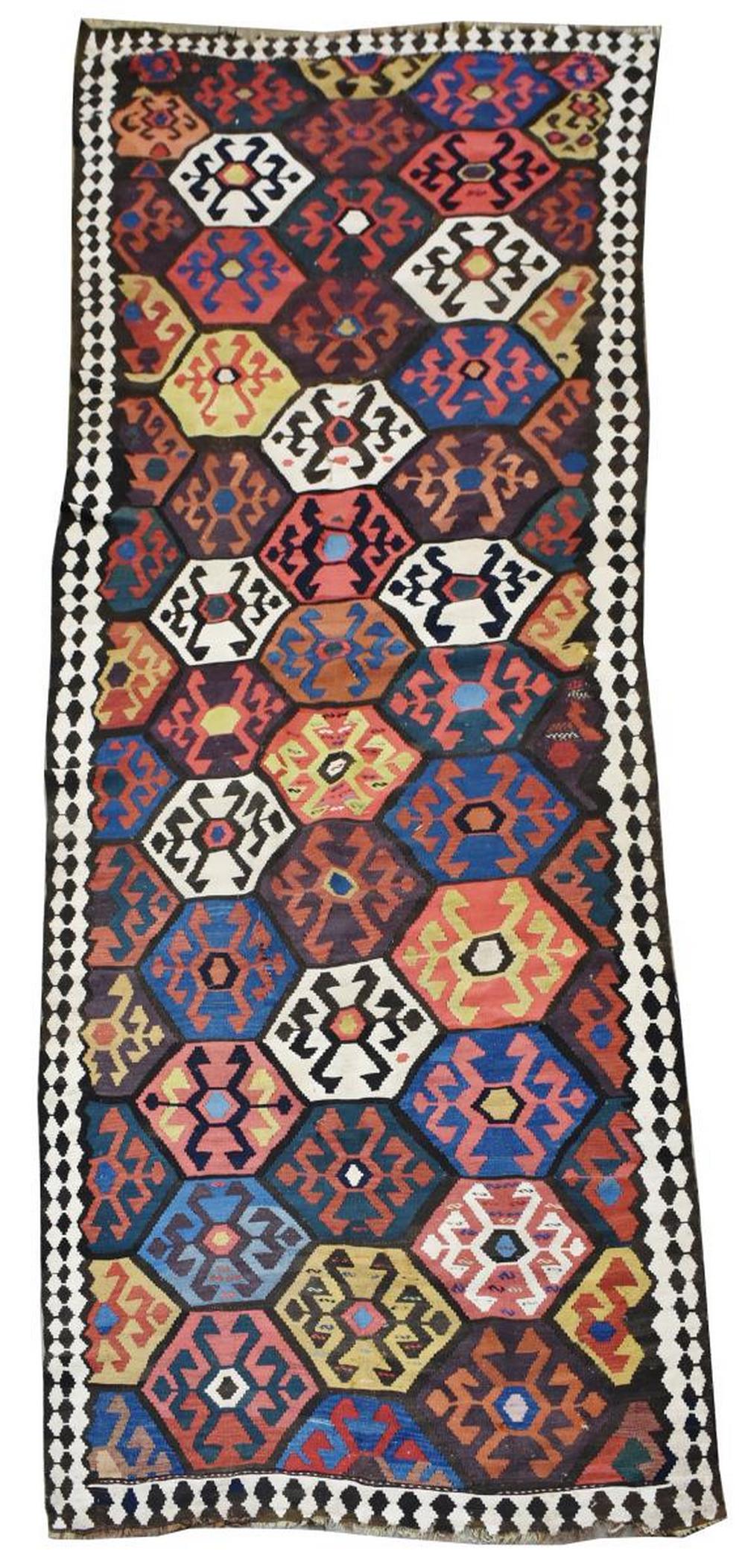 HAND-WOVEN KILIM FLAT WEAVE RUNNER, 13 (1 of 11)