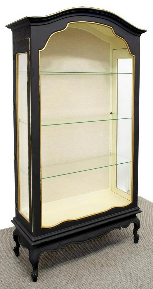 LOUIS XV STYLE PAINTED VITRINE DISPLAY CABINET (1 of 3)