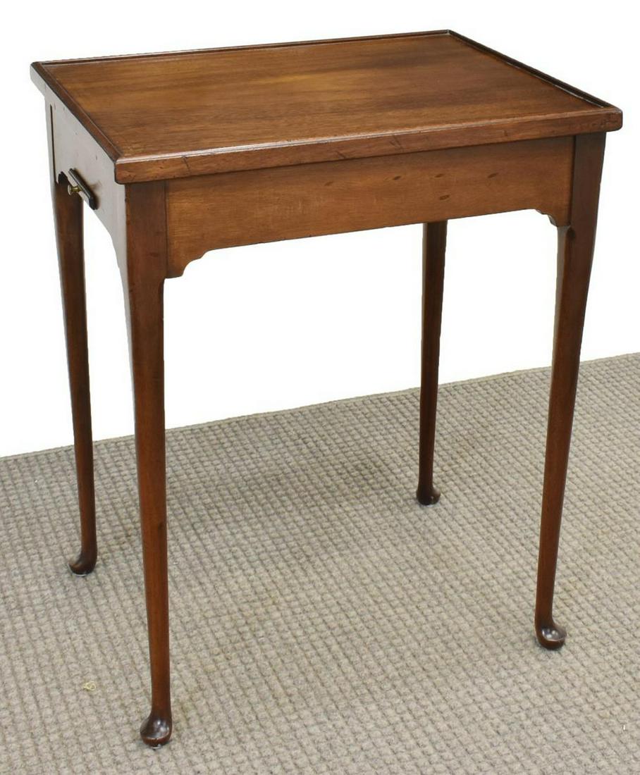 QUEEN ANNE STYLE MAHOGANY BACKGAMMON GAMES TABLE (1 of 4)