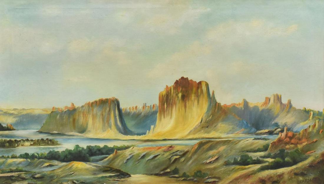 EDWARD CARPENTER BEARDEN (1919-1980) LANDSCAPE (1 of 4)