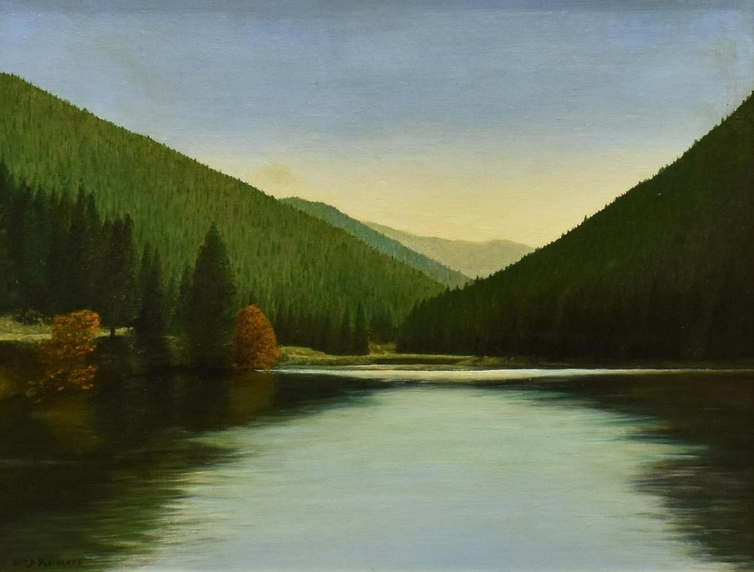 WILHELM REIMERS (D.1986) LAKE HERZBERG LANDSCAPE (1 of 4)