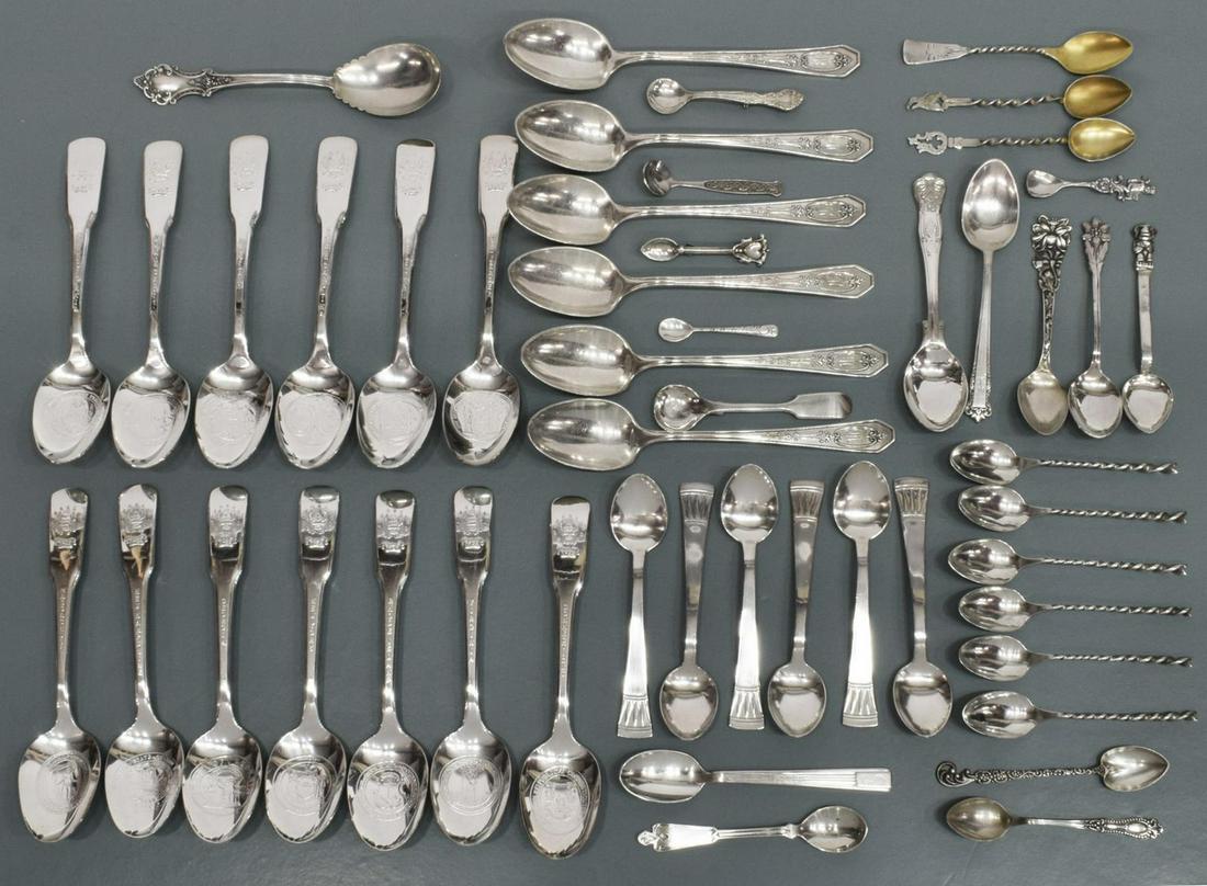 (LOT) STERLING & SILVER PLATE FLATWARE, 9.48OZT (1 of 6)