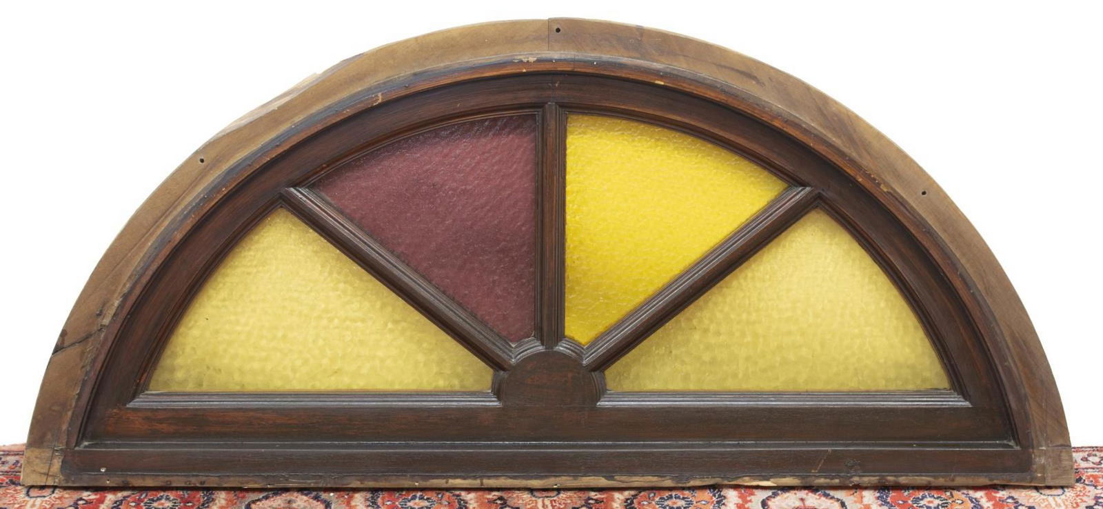 ITALIAN ARCHITECTURAL LUNETTE TRANSOM WINDOW (1 of 2)