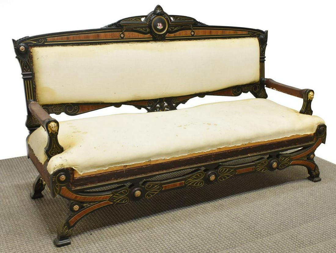 SOLOMON FANNING NEW YORK (ATTRIB.) NEO-GREC SOFA (1 of 3)